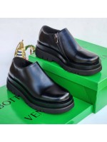 Bottega Venetta Luxury Giant Sole Side Zip Shoe - Black